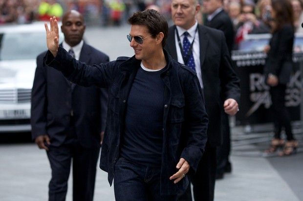 Tom Cruise no "Rock of Ages" Premiere (Foto: afp)