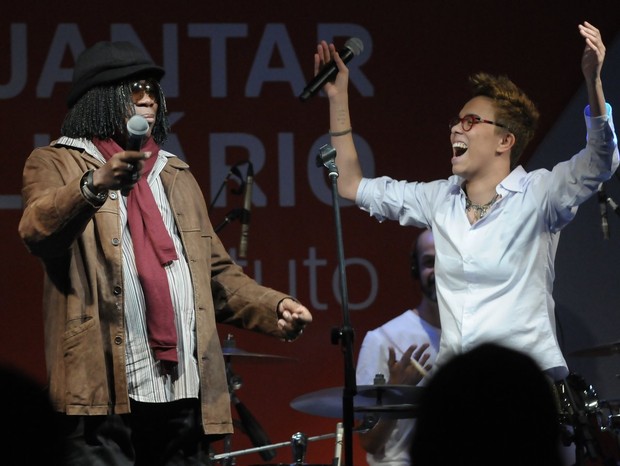 Milton Nascimento e Maria Gadú fazem show em evento beneficente em São Paulo (Foto: Francisco Cepeda/ Ag.News)