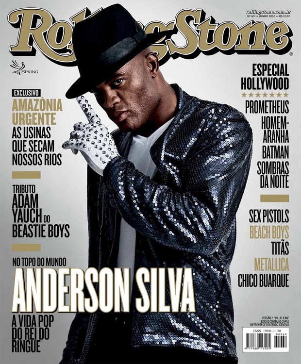 Anderson Silva - Capa da Rolling Stone (Foto: Reprodução / Revista Rolling Stone)