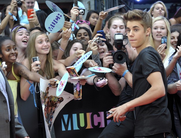 Justin Bieber em prêmio de música no Canadá (Foto: Reuters/ Agência)