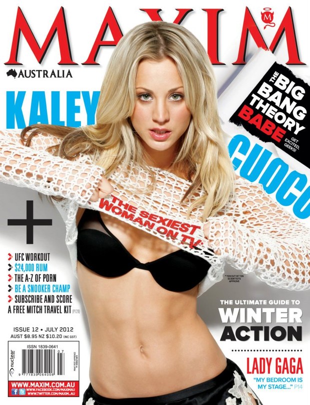 Kaley Cuoco na capa da "Maxim" (Foto: Divulgação / Maxim)