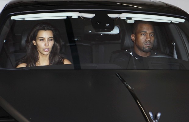 Kim Kardashian e Kanye West  (Foto: Agência/ X17)