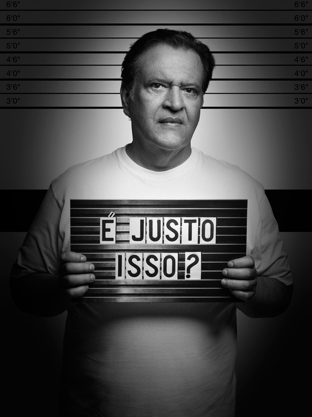 Luiz Mello posa para campanha para mudar a Lei de Drogas no Brasil (Foto: Divulgação)