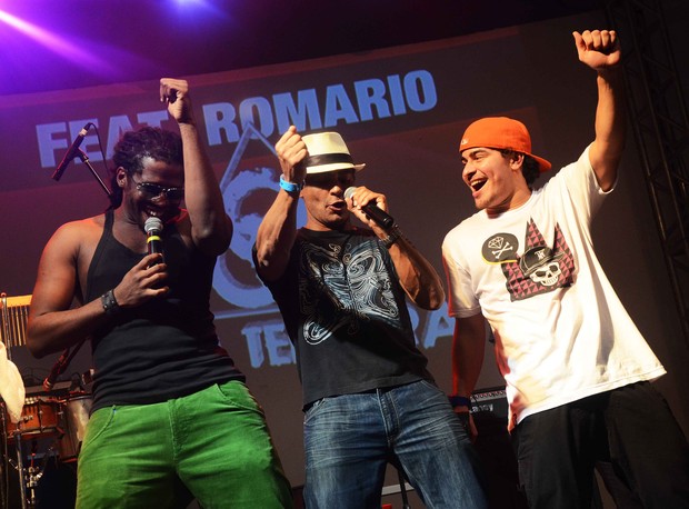 Jha Ma, Romário e Thiago Martins (Foto: Ari Kaye/ divulgação)