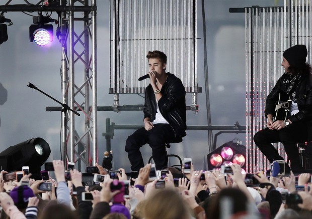 Justin Bieber em Sidney, na Austrália (Foto: Agência/ Reuters)