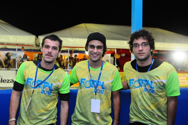 Jayme Matarazzo, Ronny Krywat e Humberto Carrão no Fortal (Foto: Davi Magalhães/AgfPontes/Divulgacao)