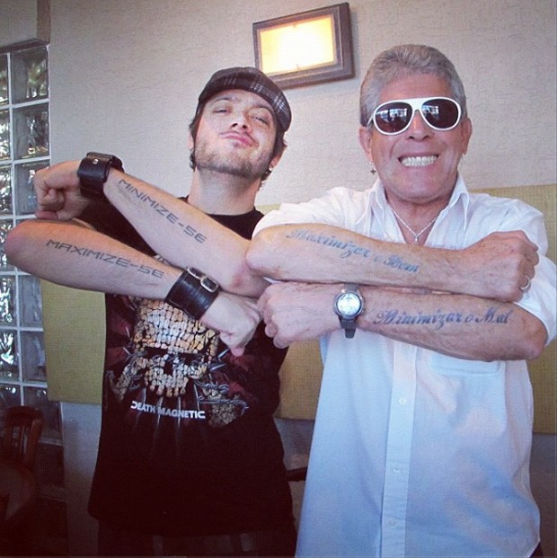 Max Porto e o pai (Foto: Instagram/Reprodução)