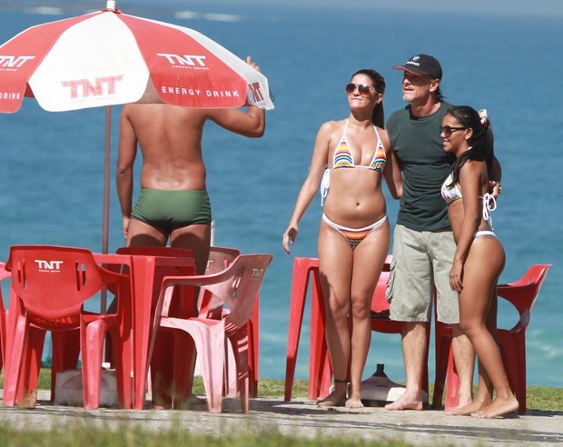 Marcello Novaes na Praia da Barra da Tijuca, Rio de Janeiro (Foto: Delson Silva / AgNews)
