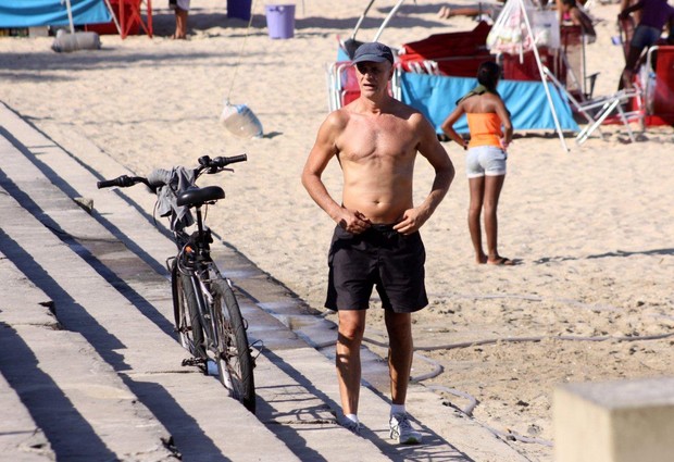Marcos Caruso se exercita (Foto: Ag News)