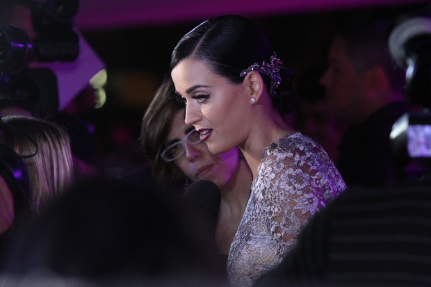 Katy Perry na pré-estreia de seu filme (Foto: Felipe Panfili e Roberto Filho / AgNews)