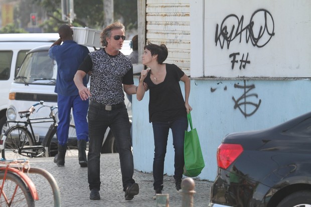 Marcello Novaes e Debora Falabella gravando Avenida Brasil (Foto: Dilson Silva/AgNews)