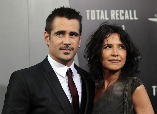 Colin Farrell com a irmã Claudine em première do filme ‘O Vingador do Futuro’ em Los Angeles, nos Estados Unidos (Foto: Reuters/ Agência)