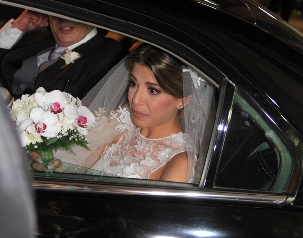 Roberta, noiva de Marcelo Serrado (Foto: Foto Rio News)