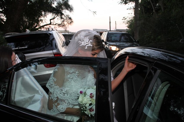 Roberta, noiva de Marcelo Serrado (Foto: Dilson Silva/ Ag. News)