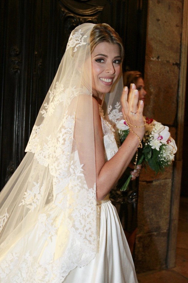 Roberta, noiva de Marcelo Serrado (Foto: Felipe Panfili/ Ag. News)
