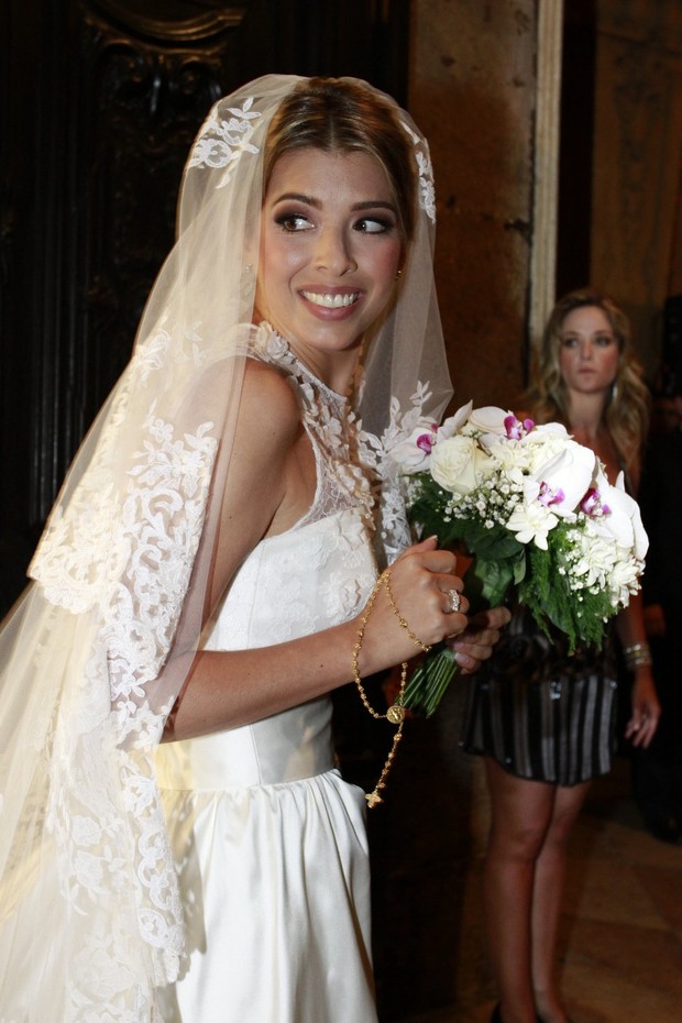 Roberta, noiva de Marcelo Serrado (Foto: Felipe Panfili/ Ag. News)