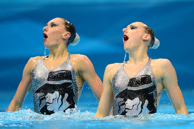 Russas do nado sincronizado (Foto: Agência/AFP)