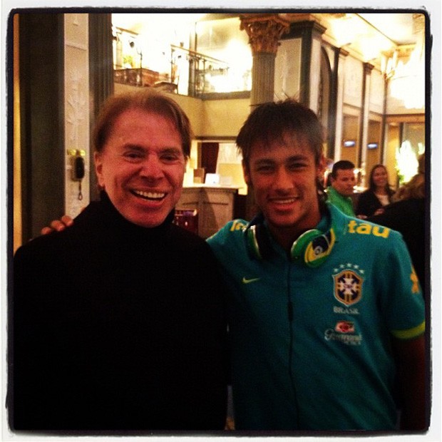 Neymar posta foto com Silvio Santos (Foto: Instagram / Reprodução)