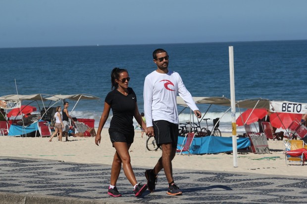 Ricardo Pereira e e esposa (Foto: Wallace Barbosa/AgNews)