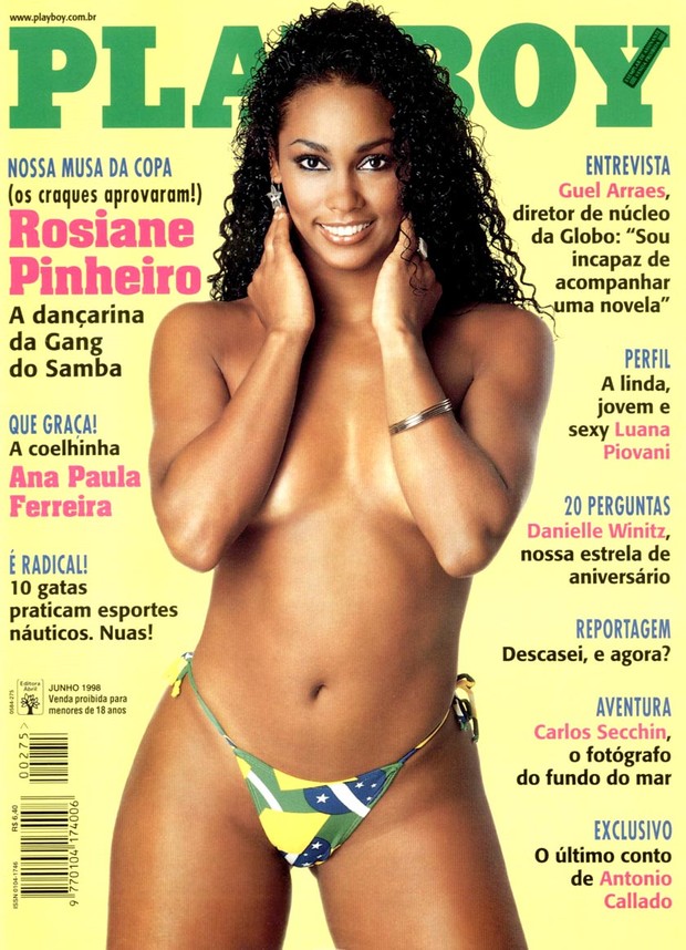 Rosiane Pinheiro na capa da 'Playboy' (Foto: Playboy / Divulgação)