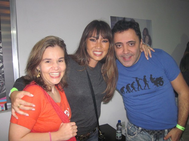 Claudia Rodrigues, Daniele Suzuki e Julinho do Carmo (Foto: Divulgação)