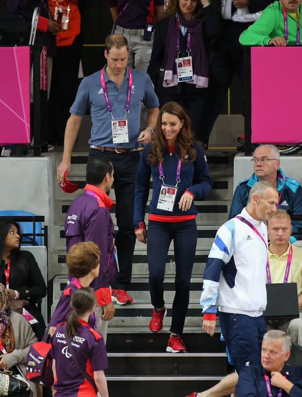Príncipe William e Kate Middleton durante Jogos Paralímpicos (Foto: Getty Images)
