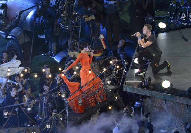 Rihanna e Coldplay se apresentam no encerramento das Paralímpiadas (Foto: Reuters / Agência)