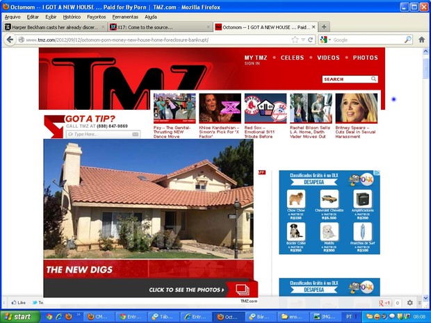 Site mostra casa que octomãe teria conseguido comprar para os filhos com dinheiro de pornô (Foto: Reprodução/TMZ)