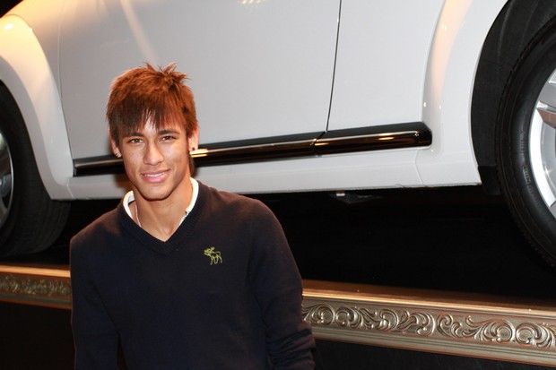 Neymar em lançamento de veículo em São Paulo (Foto: Cláudio Augusto / Foto Rio News)