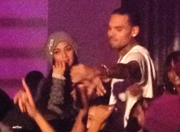 Chris Brown e Nicole Scherzinger (Foto: Maciel/X17online.com)