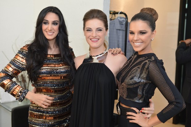 Marina Elali, Alessandra Maestrini e Mariana Rios em bastidores de show no Rio (Foto: André Muzell/ Ag. News)