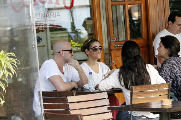 Paulo Gustavo e Ingrid Guimarães em restaurante no Rio (Foto: Yuri Souza/ Ag. News)