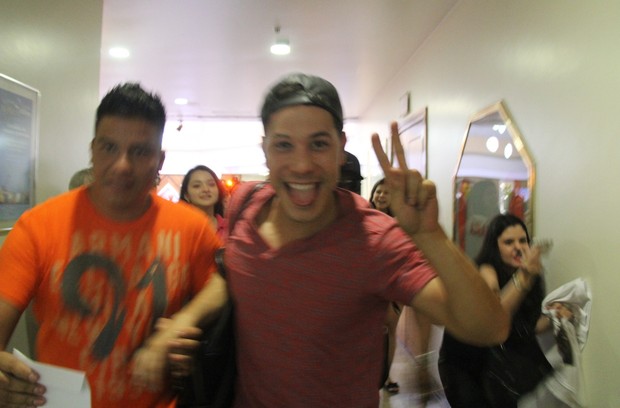 Christian Chavez, ex-integrante da banda RBD Mexicano, causa euforia em Belém (Foto: Wesley Costa / Agnews)