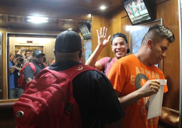 Christian Chavez, ex-integrante da banda RBD Mexicano, causa euforia em Belém (Foto: Wesley Costa / Agnews)