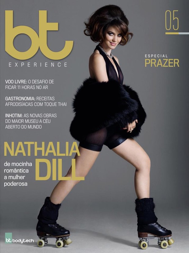 Natalia Dill é capa da revista da academia Body Tech (Foto: Reprodução / Facebook)