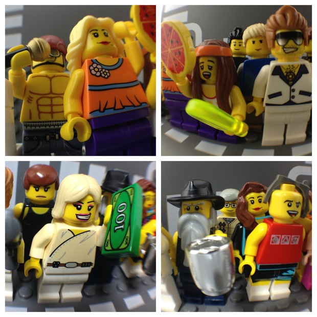 Personagens de Avenida Brasil - versão Lego (Foto: Circo Lego/Divulgação)