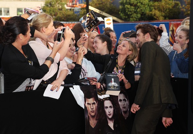 Robert Pattinson na première de 'Amanhecer - parte 2' em Sidney (Foto: Getty Images)