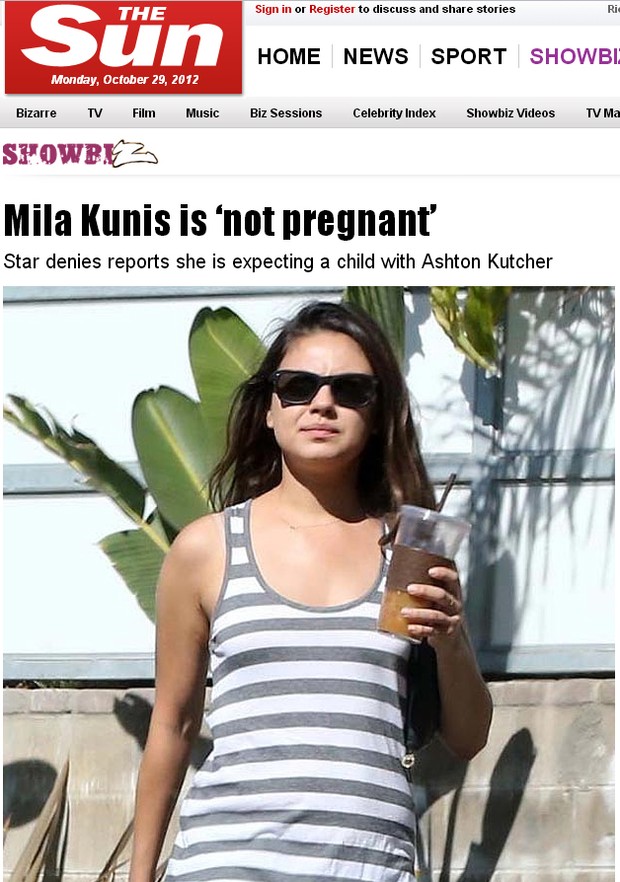 Mila Kunis (Foto: Reprodução/The Sun)