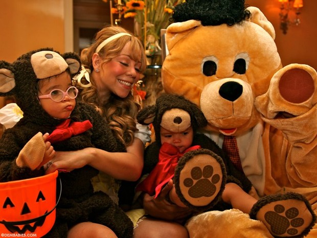 Mariah Carey com os filhos (Foto: Reprodução/Facebook)