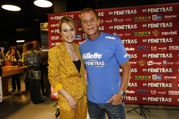 Mariana Ximenes e Marcello Novaes em pré-estreia de filme em São Paulo (Foto: Vagner Campos/ Foto Rio News)