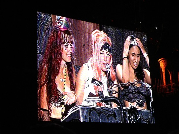 Lady Gaga em show em São Paulo (Foto: EGO)