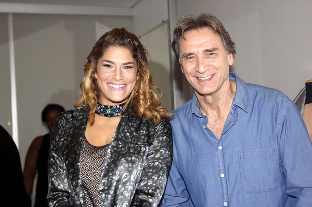Priscila Fantin e Herson Capri em estreia de peça em São Paulo (Foto: Leo Franco/ Ag. News)
