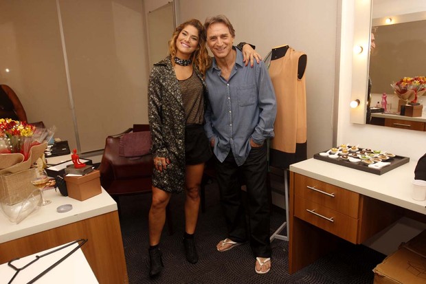Priscila Fantin e Herson Capri em estreia de peça em São Paulo (Foto: Leo Franco/ Ag. News)