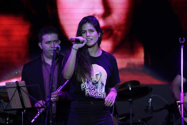 Antonia Morais canta em evento em São Paulo (Foto: Leo Franco/ Ag. News)