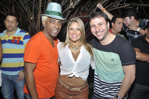 Ivo Meirelles, Mulher Filé e DJ Tubarão na festa Ensaio Carioca (Foto: Jackson Martins/Divulgação)