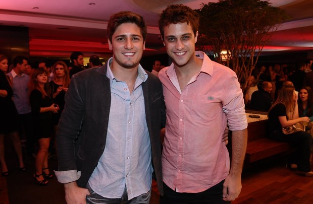Ronny Kriwat e Daniel Rocha em festa em São Paulo (Foto: Francisco Cepeda/ Ag. News)