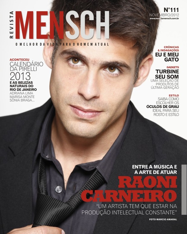 Raoni Carneiro na capa da MENSCH (Foto: Divulgação / Revista MENSCH)