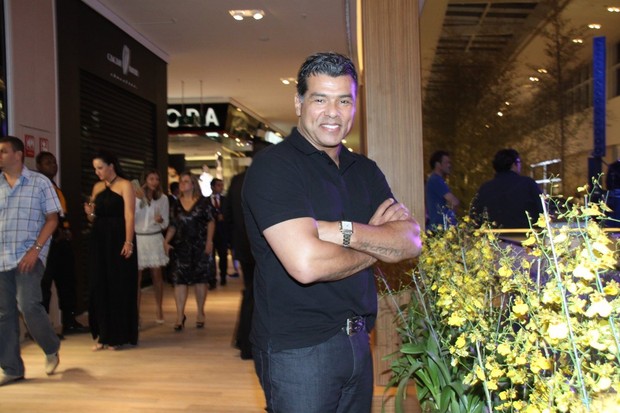 Maurício Mattar em inauguração de shopping no Rio (Foto: Graça Paes/ Foto Rio News)