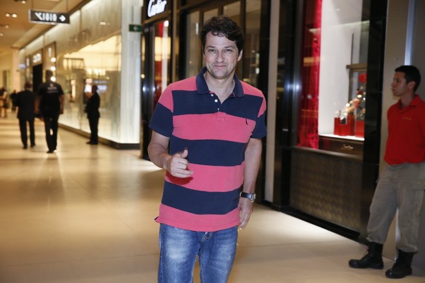 Marcelo Serrado em inauguração de shopping no Rio (Foto: Alex Palarea/ Ag. News)