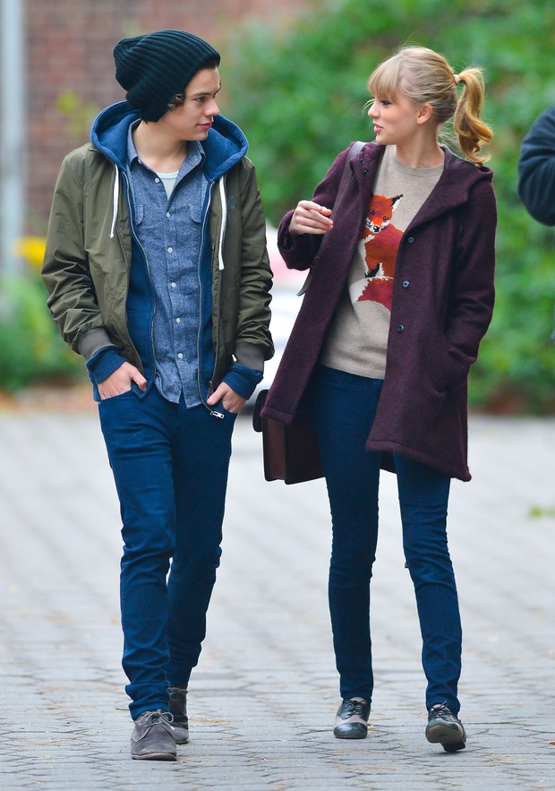 Taylor Swift e Harry Styles passeiam em  Nova York (Foto: Grosby Group)
